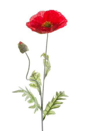 Poppy spray red 70cm